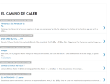 Tablet Screenshot of elcaminodecaleb.blogspot.com