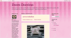 Desktop Screenshot of docesdoceiras.blogspot.com