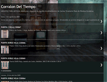 Tablet Screenshot of corralondeltiempo.blogspot.com