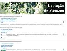 Tablet Screenshot of evolucaodemetazoa.blogspot.com