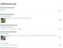 Tablet Screenshot of lexkimmel.blogspot.com