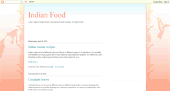 Desktop Screenshot of foodsofindia.blogspot.com