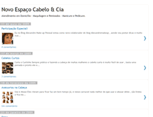Tablet Screenshot of novoespacobeleza.blogspot.com