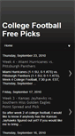 Mobile Screenshot of collegefootballfreepicks.blogspot.com
