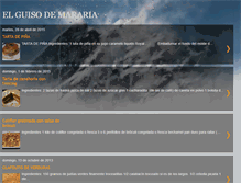 Tablet Screenshot of elguisodemararia.blogspot.com