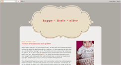 Desktop Screenshot of happylittleolive.blogspot.com