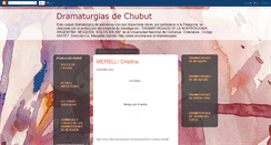 Desktop Screenshot of dramaturgiasdechubut.blogspot.com