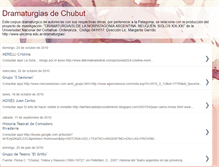 Tablet Screenshot of dramaturgiasdechubut.blogspot.com