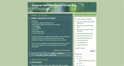Desktop Screenshot of american-nutrition-natural-recipes.blogspot.com