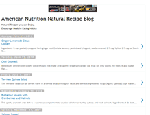 Tablet Screenshot of american-nutrition-natural-recipes.blogspot.com