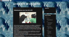 Desktop Screenshot of lamuertedeunsueno.blogspot.com