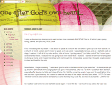 Tablet Screenshot of oneaftergodsownheart.blogspot.com