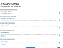 Tablet Screenshot of kittendownunder.blogspot.com