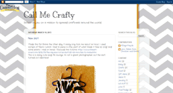 Desktop Screenshot of call-me-crafty.blogspot.com