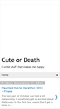 Mobile Screenshot of cuteordeath.blogspot.com