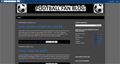 Desktop Screenshot of footballfanblog.blogspot.com