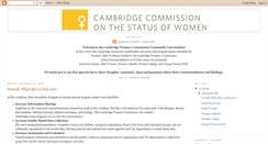 Desktop Screenshot of cambridgewomen.blogspot.com