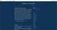 Desktop Screenshot of chinaiscalling.blogspot.com