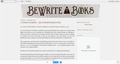 Desktop Screenshot of bewritebooks.blogspot.com