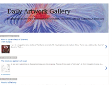 Tablet Screenshot of dailyartworkgallery.blogspot.com