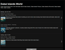 Tablet Screenshot of dubaiislandsworld.blogspot.com