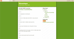 Desktop Screenshot of edremitspor.blogspot.com
