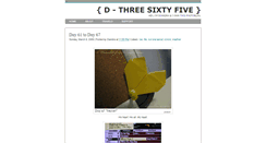 Desktop Screenshot of d-threesixtyfive.blogspot.com