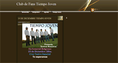 Desktop Screenshot of fansclubtiempojoven.blogspot.com