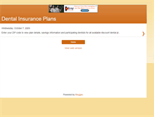 Tablet Screenshot of cheapdentalinsuranceplans.blogspot.com