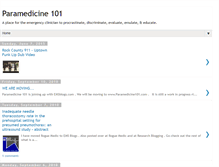 Tablet Screenshot of paramedicine101.blogspot.com