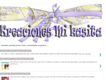 Tablet Screenshot of kreacionesmikasita.blogspot.com