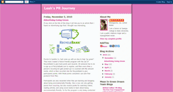 Desktop Screenshot of leahsprjourney.blogspot.com