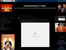 Tablet Screenshot of harold-and-kumar-2-trailer.blogspot.com