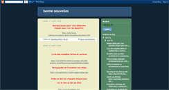 Desktop Screenshot of bonnenouvelles.blogspot.com