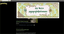 Desktop Screenshot of myboyspaparazzimommy.blogspot.com