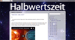 Desktop Screenshot of halbwerts-zeit.blogspot.com