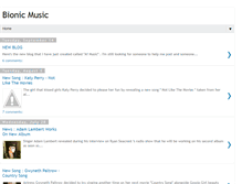 Tablet Screenshot of bionic-music.blogspot.com