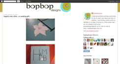 Desktop Screenshot of bopbopdesigns.blogspot.com