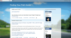 Desktop Screenshot of findingyourpathhome.blogspot.com