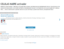 Tablet Screenshot of celulas-madre-activador.blogspot.com