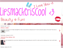 Tablet Screenshot of lipsmackeriscool.blogspot.com