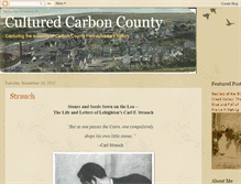 Tablet Screenshot of culturedcarboncounty.blogspot.com