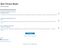 Tablet Screenshot of bestfitnessbooks.blogspot.com