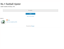 Tablet Screenshot of no1footballtipster.blogspot.com