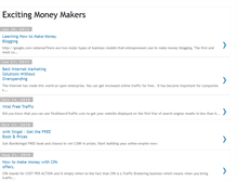 Tablet Screenshot of excitingmoneymakers.blogspot.com