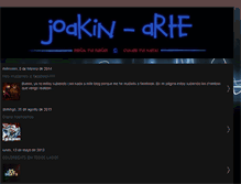 Tablet Screenshot of joakin-arte.blogspot.com