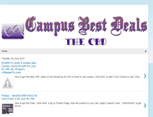 Tablet Screenshot of campusbestdeals.blogspot.com