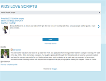 Tablet Screenshot of kidslovescripts.blogspot.com