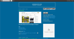 Desktop Screenshot of interruptionists.blogspot.com