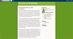 Desktop Screenshot of damnationgreekmythology.blogspot.com
